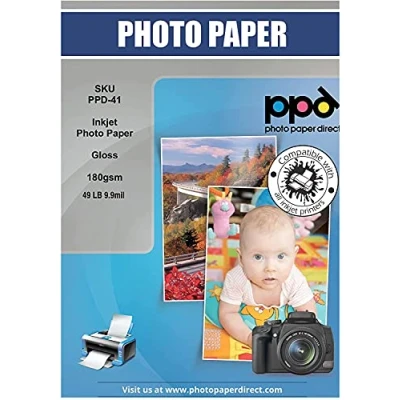 Image of PPD 50 Sheets A3 Inkjet Premium Glossy Photo Paper 180gsm Instant Dry Water Resistant 41