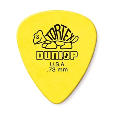 Image of Dunlop Tortex Standard .73mm Yellow Guitar Pick, 24 Pack