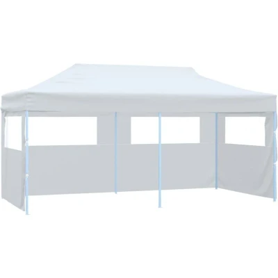 Image of vidaXL Folding Pop up Partytent with Sidewalls 3x6 m Steel White