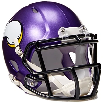 Image of Riddell Revolution Adult NFL Minnesota Vikings Speed Mini Helmet, Team Colour, One Size