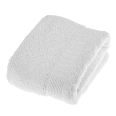Image of HOMESCAPES White Turkish Cotton Hand Towel Super Soft Thick &amp; Absorbent 500 GSM Heavy Weight for everyday Luxury