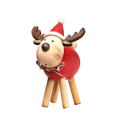 Image of Sass &amp; Belle Rudi Reindeer With Red Tummy Standing Decoration