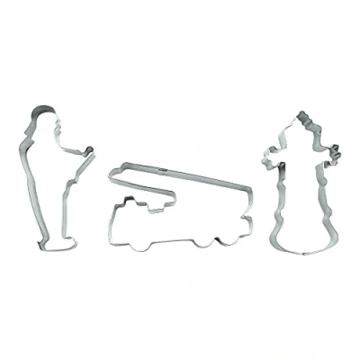 Image of BekkiB 8807043 Set of 3 &quot;Fire Brigade&quot; Cookie Cutters for Biscuits and Cookies