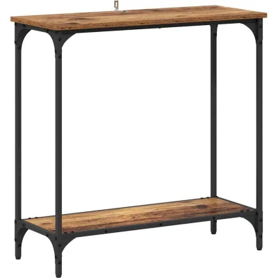 Image of vidaXL Console Table Old wood 75 x 30.5 cm Engineered