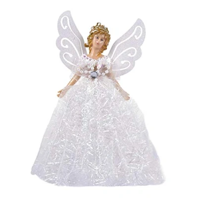 Image of fdsad Christmas Tree Angel, Pendant Doll, Angel Pendant, Top Topper Fairy Ornaments With Silver Wings For Decorations Ornament 22cm