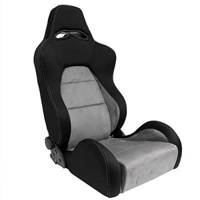 Image of Sport seat &#039;Eco Soft&#039; Black/Grey Dual side reclinable back rest incl. slides