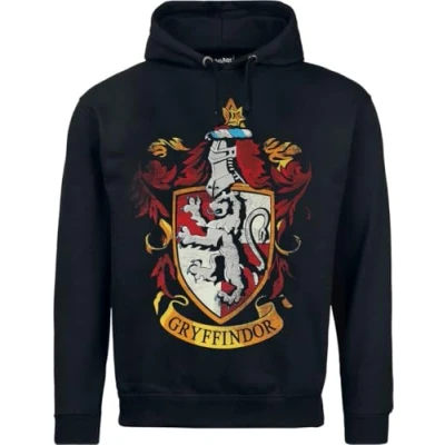 Image of Harry Potter Gryffindor Men&#039;s Hoodie black Fan Merchandise Movie plain, size: xl