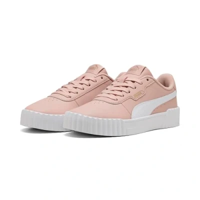 Image of PUMA Women&#039;s Carina 3.0 Sneaker, Rose Quartz White Gold, 5.5 UK