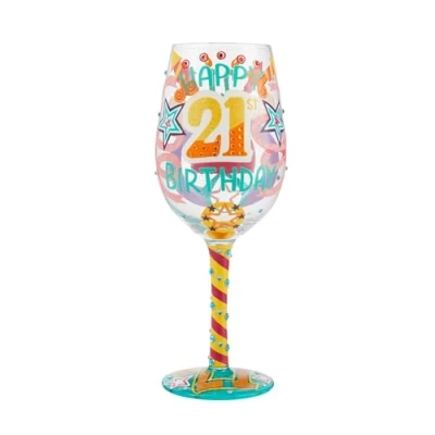 Image of Lolita Happy 21St Birthday Wine Glass