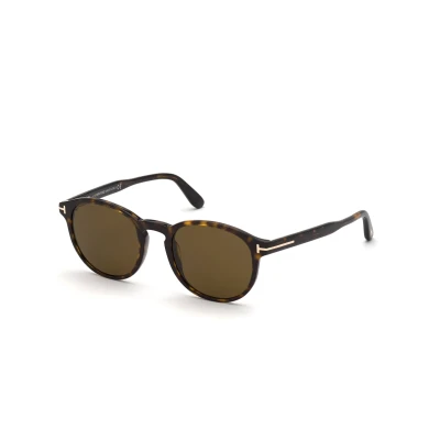 Image of Tom Ford Unisex Sunglasses, Size: 50, Dark havana/roviex