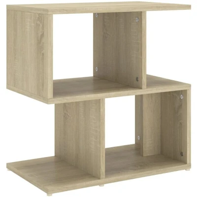 Image of vidaXL Bedside Cabinet Sonoma Oak Coloured, Engineered Wood Material 50x30x51.5 cm Scandinavian Style for Bedroom