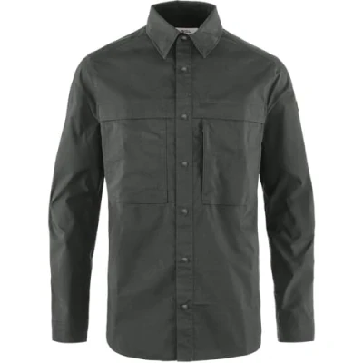 Image of Fjallraven Men&#039;s Abisko Trail Shirt LS M, Dark Grey, M