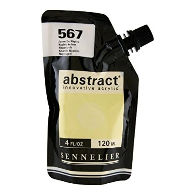 Image of Sennelier : Abstract Acrylic Paint 120ml Satin Naples Yellow