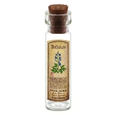 Image of MyTinyWorld Dolls House Apothecary Wolfsbane Herb Long Colour Label And Bottle