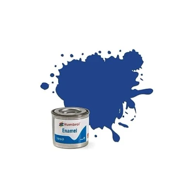 Image of Humbrol Model Paint AA0271 No 25 Blue Matt Tinlet 1 (14ml), Enamel Paints for Models, Plastic, Metal, Wood, Glass, Ceramics and More, Touch Up Hobby Tin Craft Kits