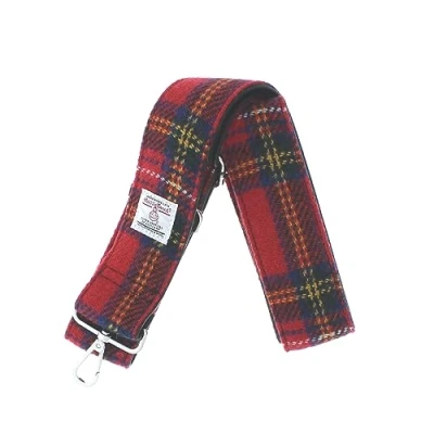 Image of Glen Appin Harris Tweed Adjustable Shoulder Bag Strap (24 Royal Stewart Tartan)