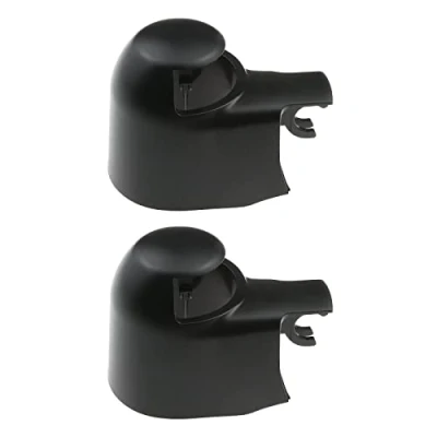 Image of ECSiNG 2Pcs Car Rear Wiper Arm Cover Cap 6Q6955435D Windscreen Replacement Compatible with T5 T6 Golf from Plastic