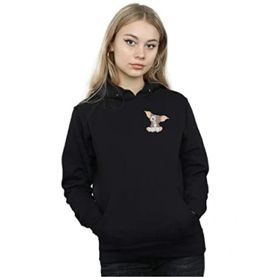 Image of Gremlins Women&#039;s Gizmo Chest Hoodie Black Large