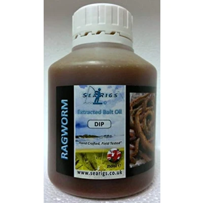 Image of searigs Sea Fishing Extracted Bait Oil PVA Friendly Super Sticky Dip (RAGWORM) UK