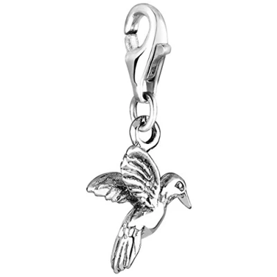 Image of Nenalina Charm Hummingbird Pendant, for All Brands of Bracelets and Necklaces, Made 925 Sterling Silver, 713108 000
