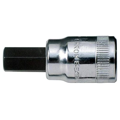 Image of Bahco 6709M 3 1/4 Inch Socket Driver for Hex Head Screws, Silver/Black, mm