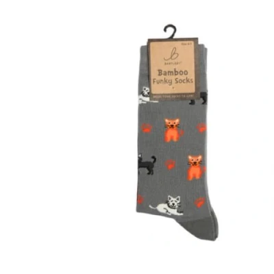 Image of Bartleby Ladies Funky Bamboo Socks Crazy Cats