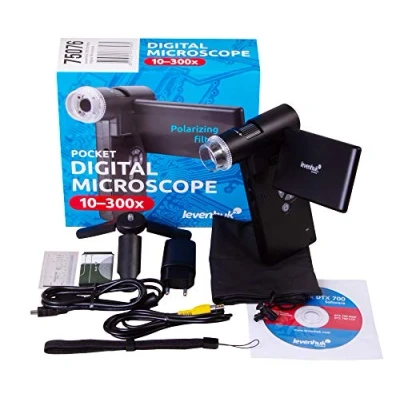 Image of Levenhuk DTX 700 Mobi Wireless Portable Digital Microscope with 10 1200x Zoom, Windows and Mac OS Compatible