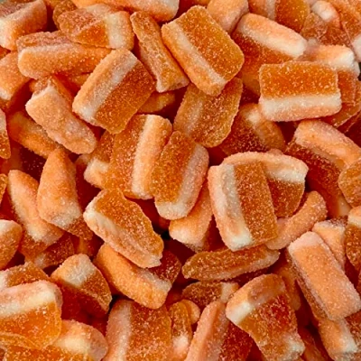 Image of Fizzy Peach Slices Retro Sweet Shop Jar by The Gourmet Company