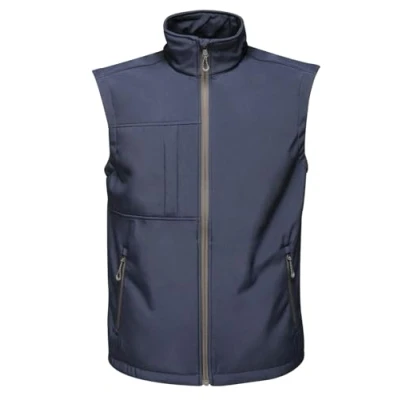Image of Regatta TRA848 74496 Professional Octagon II 3 Layer Waterproof Softshell Body warmer, Navy(SlGrey), 4XL