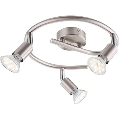 Image of Globo Round Bar Nickel Spotlight 57991 3, Chrome