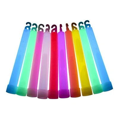 Image of 6 inch Premium (15mm) Glow Sticks (10 Pack, Mixed)