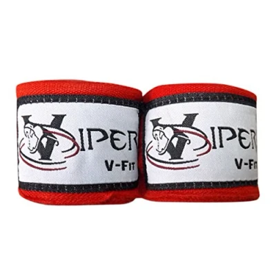 Image of viper Hand Wraps Bandages, Boxing Gloves MMA UFC, Gray Camo RED