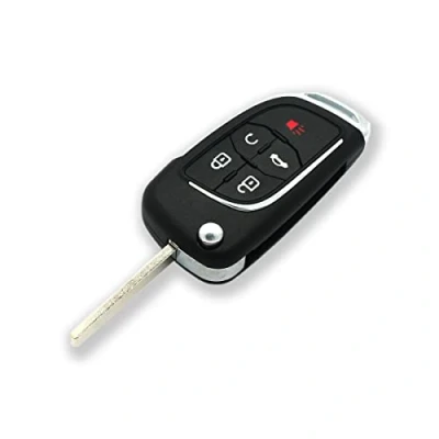 Image of BROVACS Modified Upgraded Key Shell Compatible with CHEVROLET GMC BUICK VAUXHALL OPEL 5 Button Keyless Entry Flip Remote Case Fob SS628D