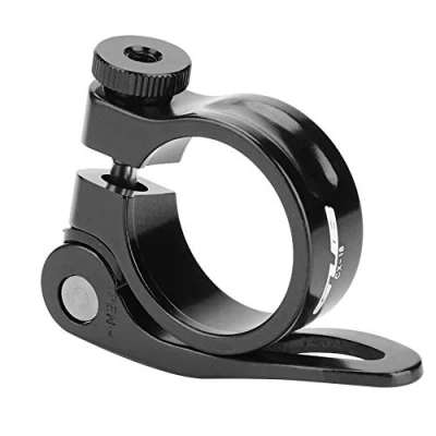 Image of Bike Seatpost Clamp, CX 18 Aluminum Alloy 31.8mm Quick Release Clamp Road Seat Bicycle Post Mount for 27.2/28.6mm Post(Black)