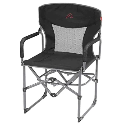 Image of ROBENS Folding Chair, Polyester, Black, Standard Size
