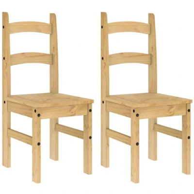 Image of vidaXL Dining Chairs 2 pcs 40x46x99 cm Solid Wood Pine