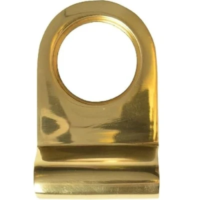 Image of The Home Fusion Company Brass or Chrome Cylinder Door Pull Key Latch Rim Cover Fit Yale Lock Handle