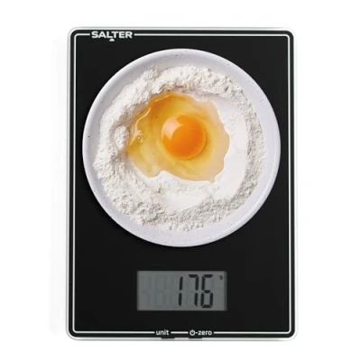 Image of Salter Digital Smart Scale Electronic Kitchen Scale, Add &amp; Weigh Tare Function, LCD Display, Measures Liquids, 5kg Capacity, Easy to Clean, Cooking/Baking, Connects Cook App, SA00607AFEU12
