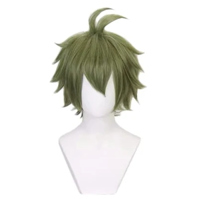 Image of Anime Cosplay Wig Rantaro Amami Green Short Halloween Costume Wig,For Christmas Carnival Party