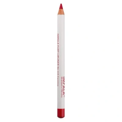 Image of IMPALA Lip Liner Color 115 Carmine Long Lasting Waterproof Creamy Plumping Effect Matte Lipstick, Professional Makeup
