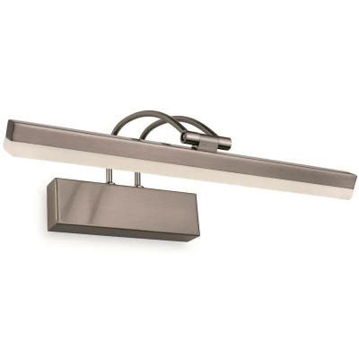 Image of LED 1 Light Picture Wall 8w Brushed Steel