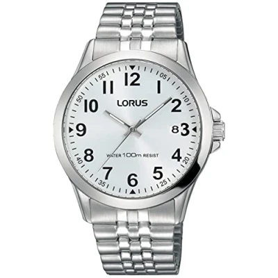 Image of Lorus Men Analog Quartz Watch with Stainless Steel Strap RS975CX9
