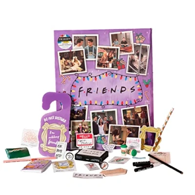 Image of Paladone Friends TV Show Advent Calendar 2023 with 24 Gifts, Days Christmas Countdown