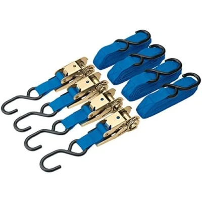 Image of Draper Ratcheting Tie Down Straps, 4.5m x 25mm, 350kg (4 Piece)