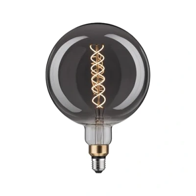 Image of Paulmann 28859 LED Lamp 1879 BigGlobe Filament 170lm 7 Watt Dimmable Smoke Glass Vintage 1800K E27 Light Bulb