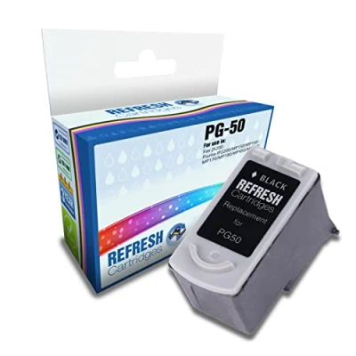 Image of Refresh Cartridges Remanufactured Ink Cartridge Replacement for Canon PG 50 (Black)