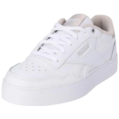Image of Reebok Women&#039;s Court Advance Bold Sneaker, FTWWHT/MOONST/PINSTU, 8 UK