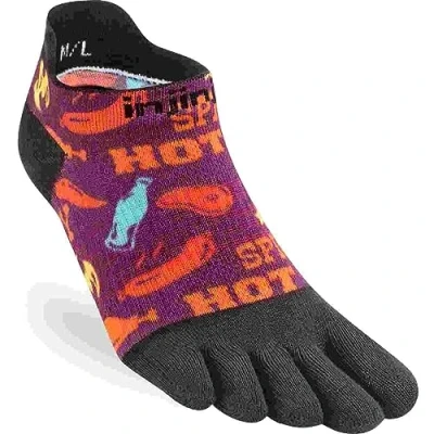 Image of Injinji Women&#039;s Spectrum Run Lightweight No Show Sizzling M/L, multicoloured, Medium/Large