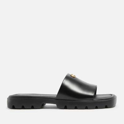 Image of Coach Florence Mules, Women&#039;s, Size: 8, Black Leather