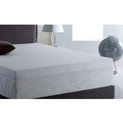 Image of Memory Foam Mattress Topper with Cover, 4 inch (Small Double (120 x 190 cm))
